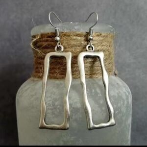 Earrings Geometric Spiral Bohemian Silver Women's New f59